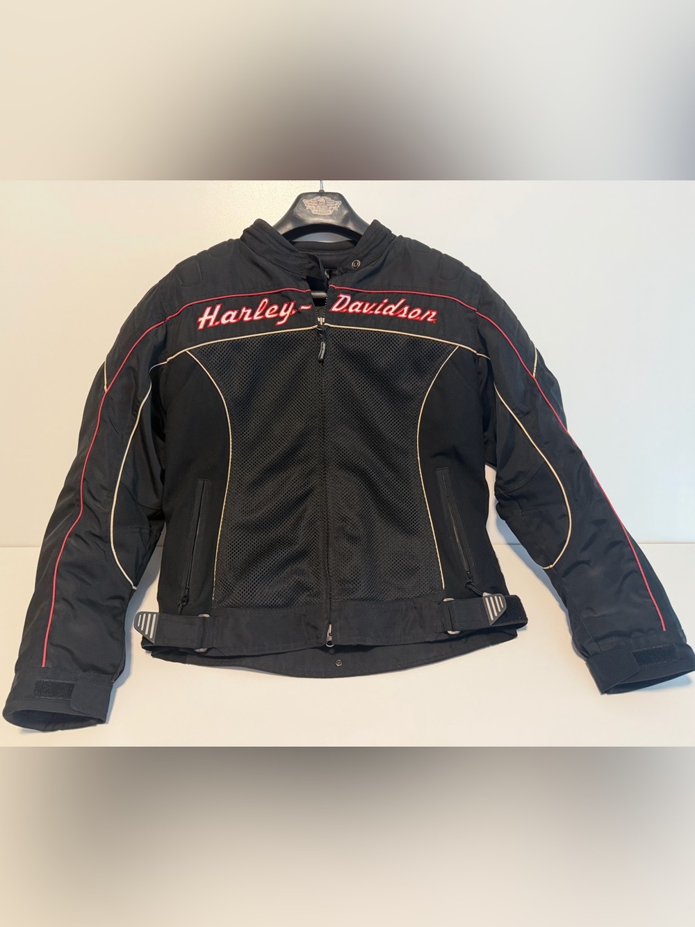 Harley-Davidson Women’s L Mesh Motorcycle Riding Jacket CE Back Armor